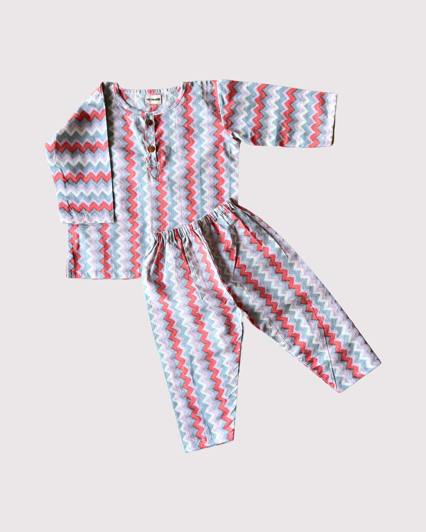 Multi Colour Zig Zag Lines Co-ord Set