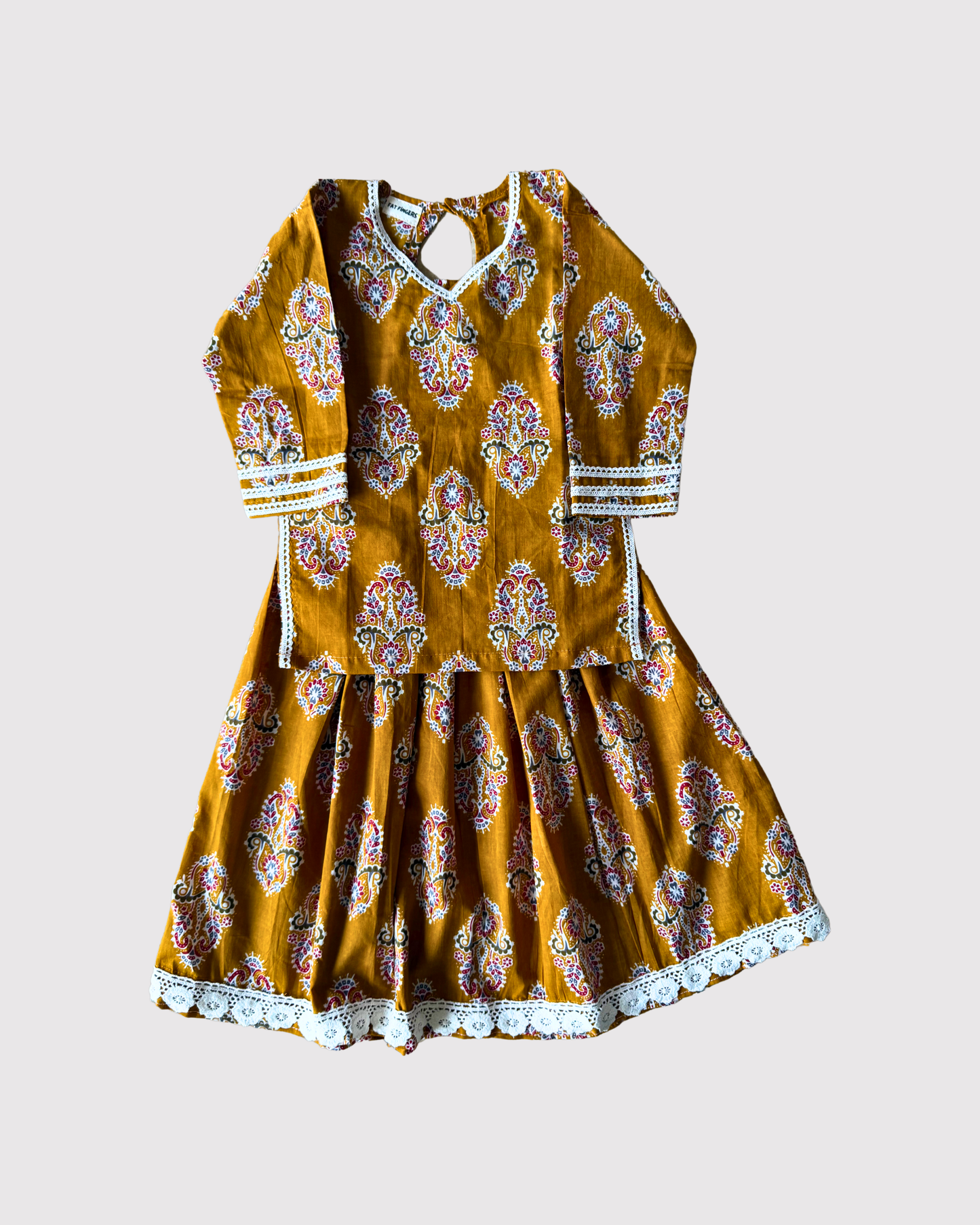 Mustard Yellow Lehenga Set