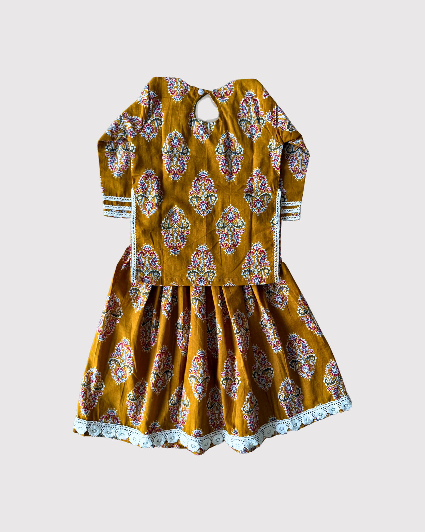 Mustard Yellow Lehenga Set