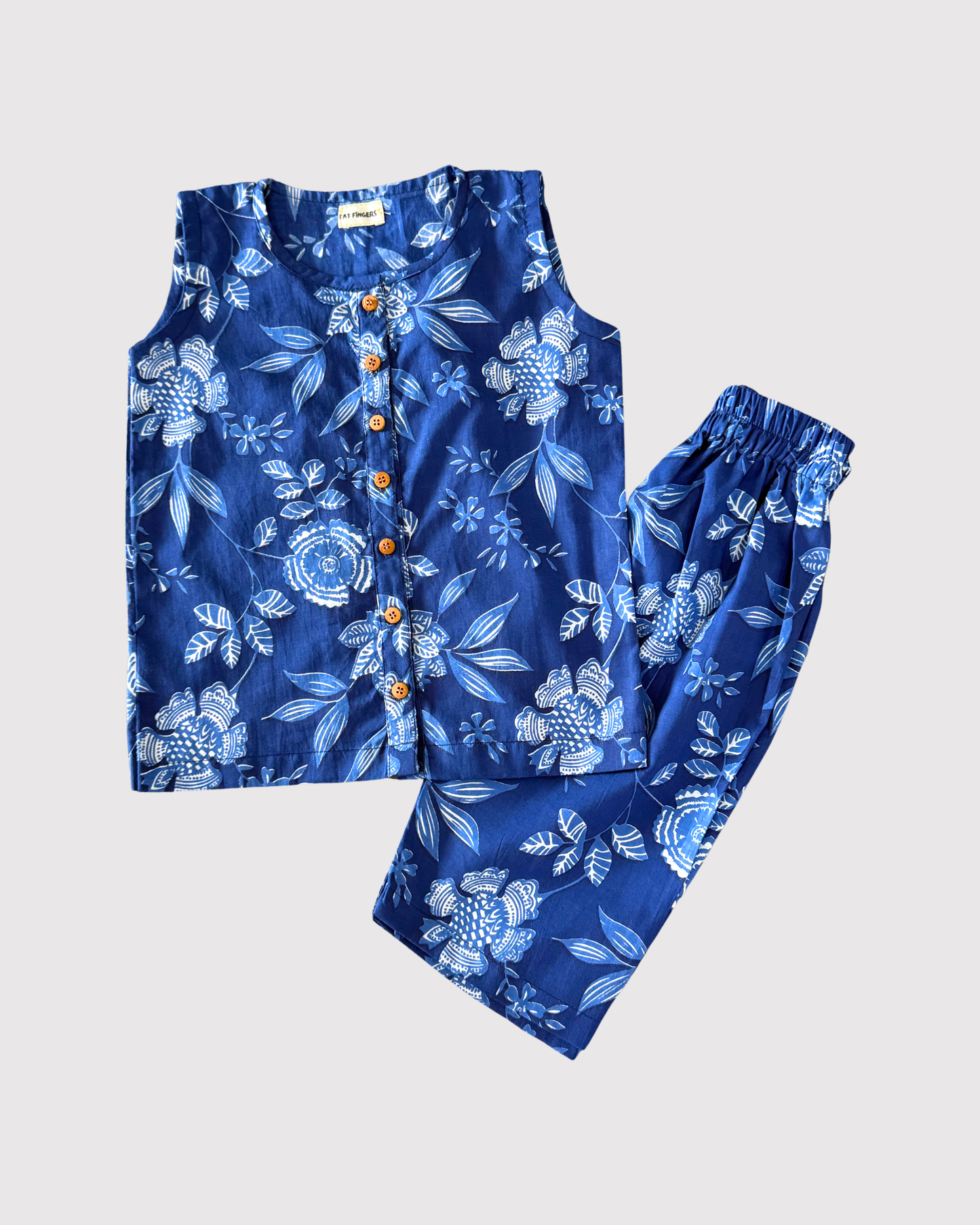 Royal Blue Top with Pants Set